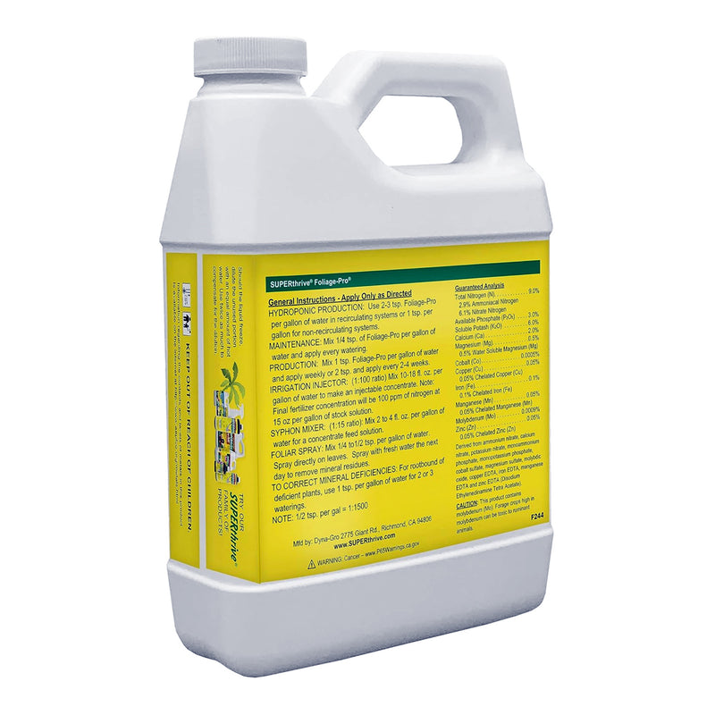 superthrive-dyna-gro-foliage-pro-label-nutrient-analysis-back-bottle-for-sale-nz