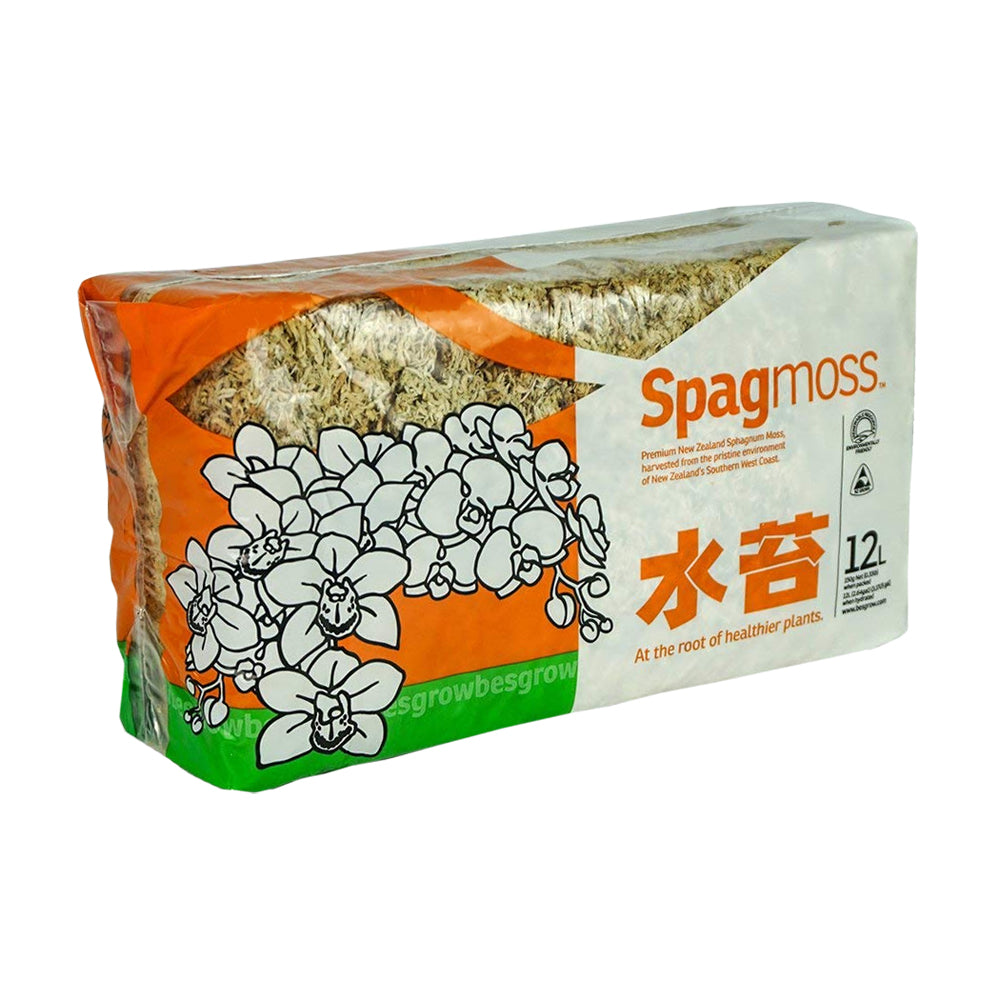 Besgrow NZ SpagMoss - DRY Sphagnum Moss - 12 Litres