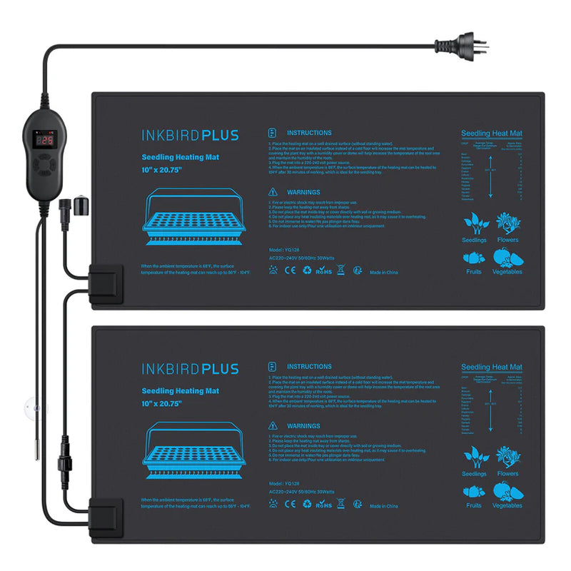 Inkbird Plus DOUBLE Master Kit - 2 Heat Mats + Temperature Controller ...
