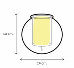 CUP O FLORA Glass Self Watering Pot - Medium ROUND