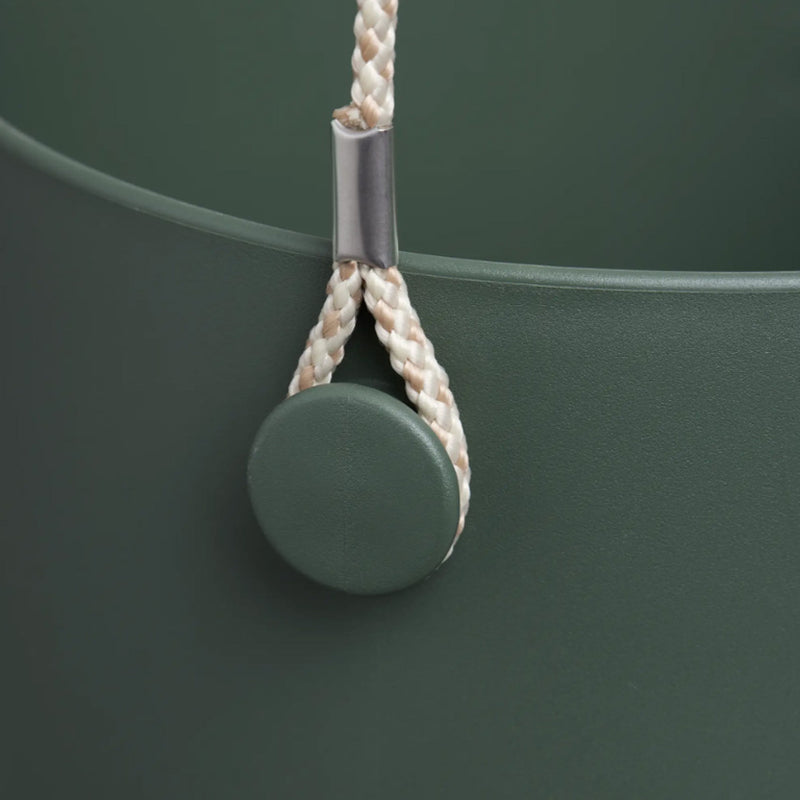 Elho Swing Stackable Hanging Pot - 100% Recycled - 18cm Greenstone