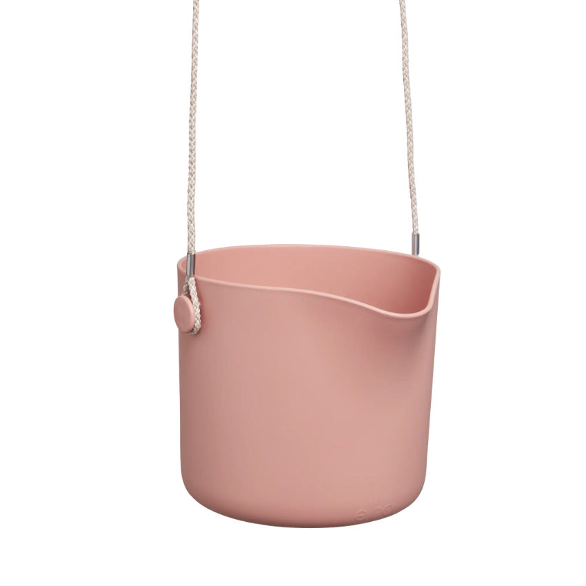 Elho Swing Stackable Hanging Pot - 100% Recycled - 18cm Watermelon Rose