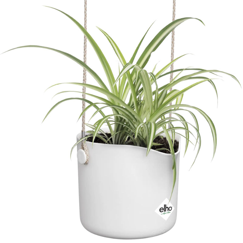 Elho Swing Stackable Hanging Pot - 100% Recycled - 18cm White