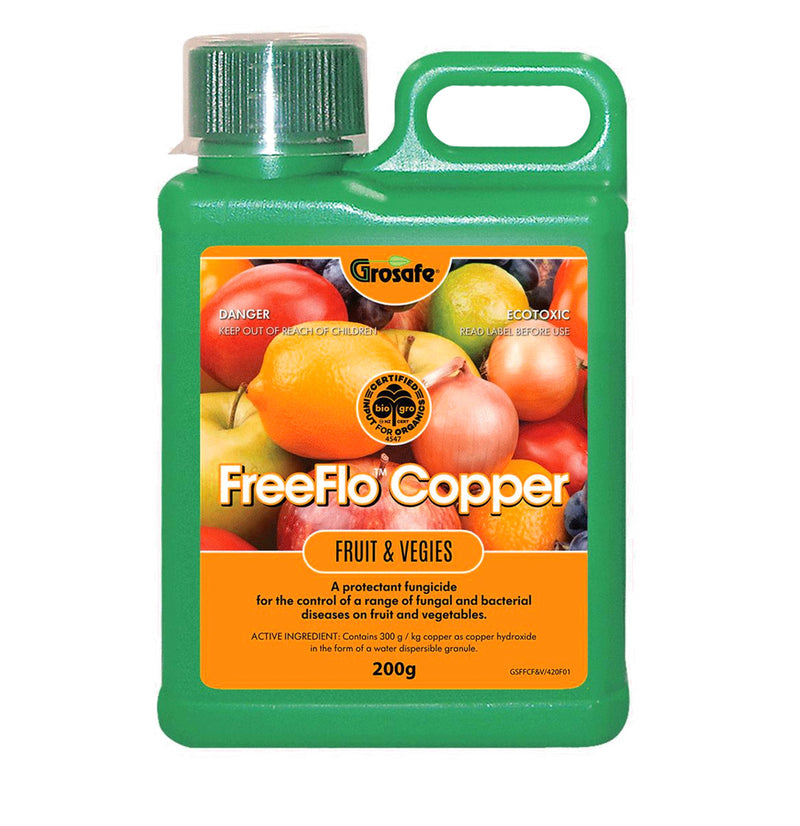 Grosafe FreeFlo Copper - Broad-spectrum fungicide - FRUIT & VEGES - 200gm