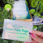 uBloomd Green Sticky Traps ROUND 10 Pack for flying pests