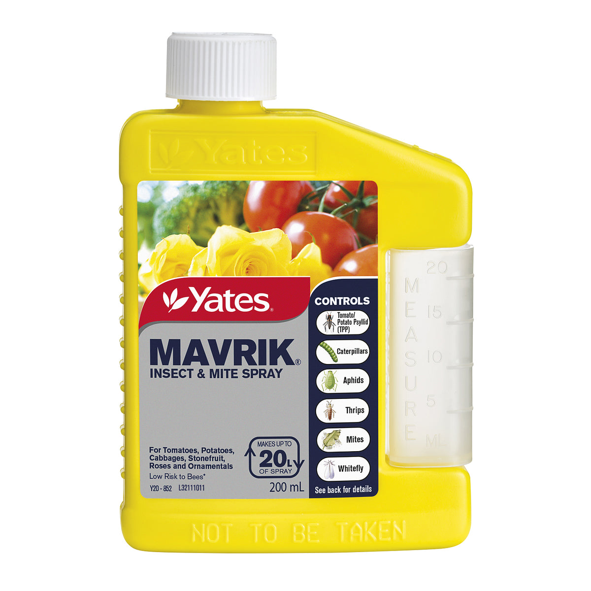 yates-mavrik-treatment-psyllid-caterpillar-aphid-thrip-mite-whitefly-concentrate-200ml-bottle