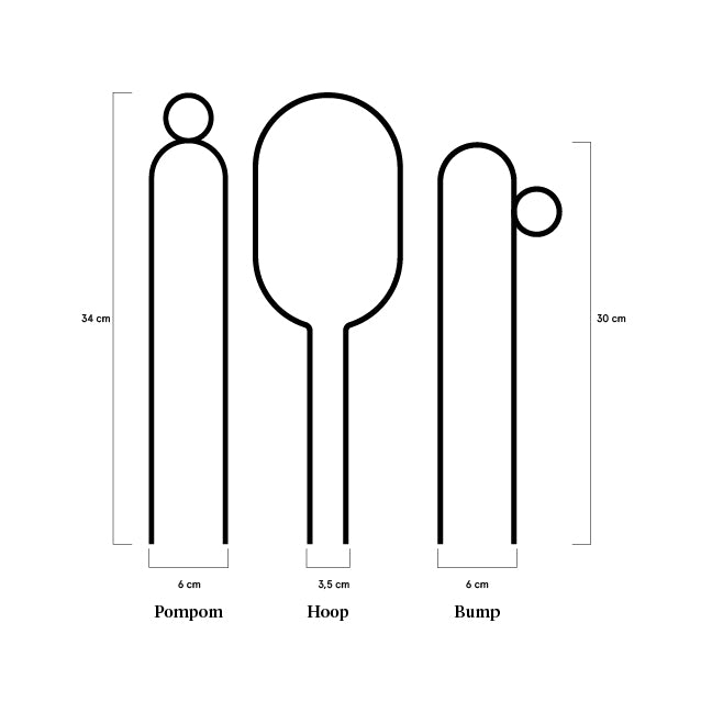 Botanopia Plant Support Stake Black Hoop 34cm – lovethatleaf