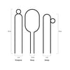 Botanopia Plant Support Stake - Black Bump 30cm