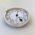 Analog 2-in-1 Mini Temperature and Humidity Meter - Silver