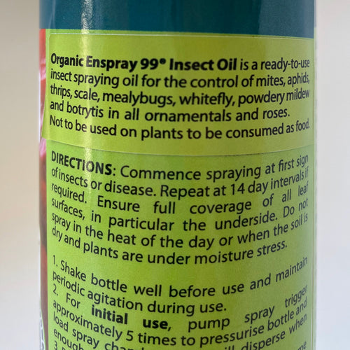 Grosafe Enspray 99 Spraying Oil - Insecticide & Fungicide - 300ml Ready to Use + Spray Bottle
