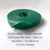 Plant Support Ties - Soft Velcro - 1.5cm wide x 5 to 10 metre roll - GREEN