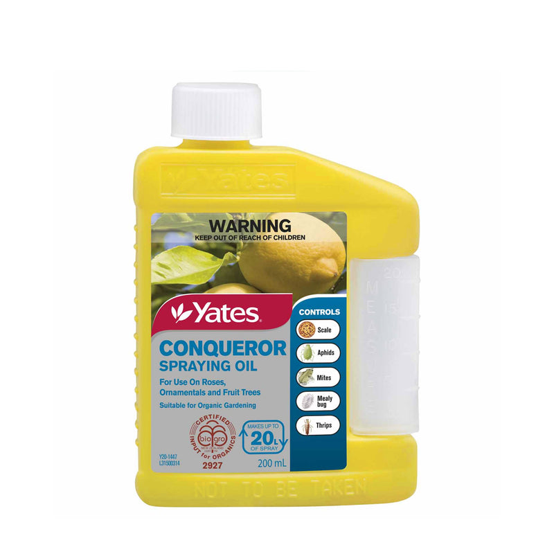 Yates Conqueror Oil Concentrate for Mealy Bugs, Scale, Aphids & Thrips - 200ml