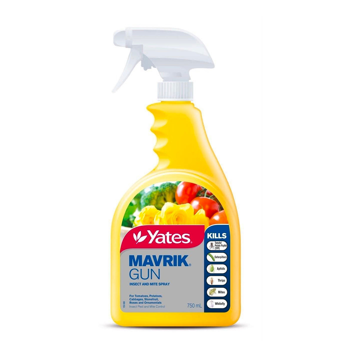 Yates MAVRIK Gun Spray for Spider Mites, Aphids, Thrips, Caterpillars - 750ml Ready to Use