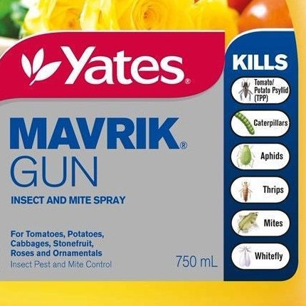 Yates MAVRIK Gun Ready-to-Use Spray for Spider Mites, Aphids, Thrips, Caterpillars - 750ml